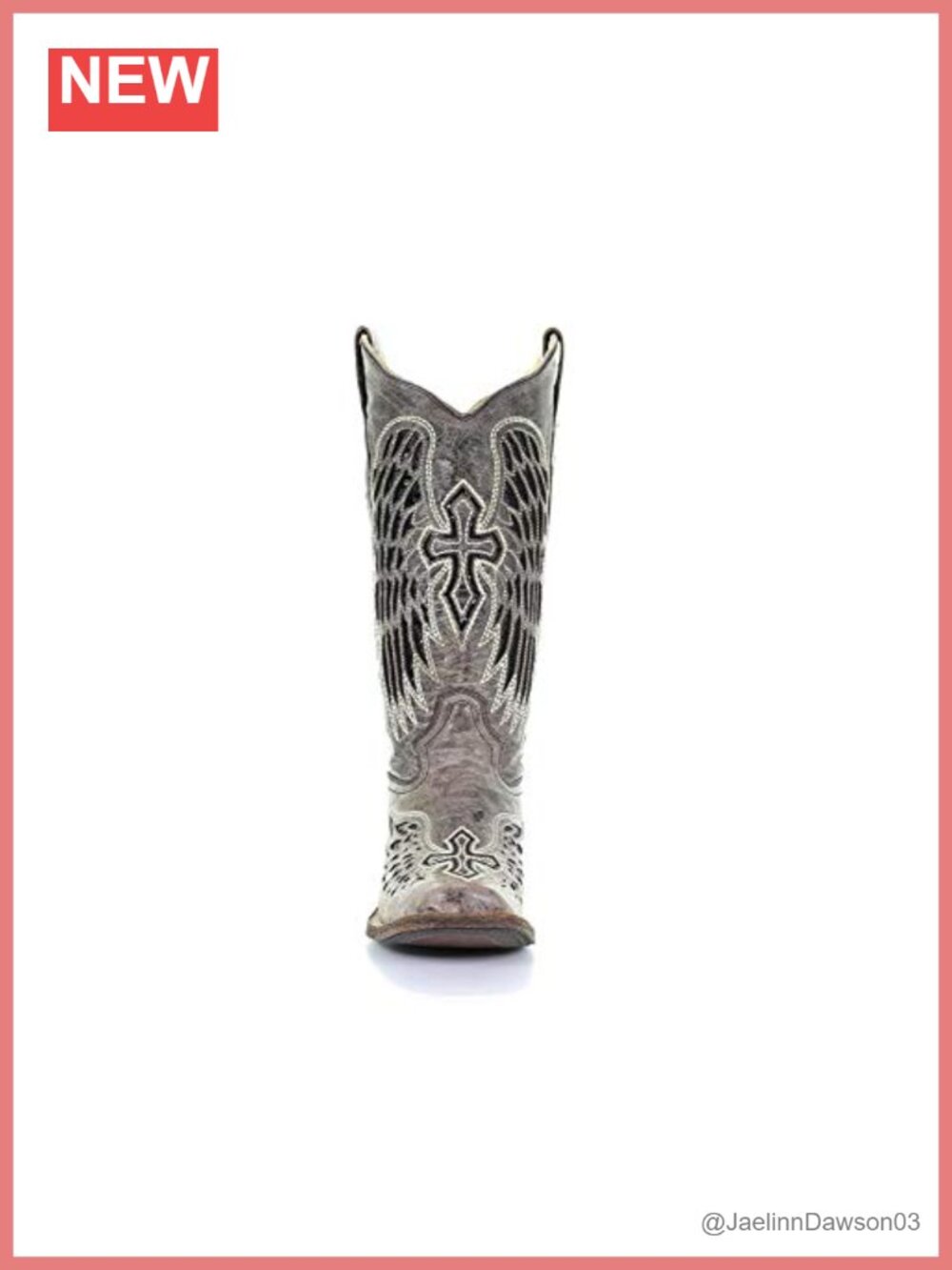 Handcrafted Square Toe Cowboy Boots with Embroidered Wings